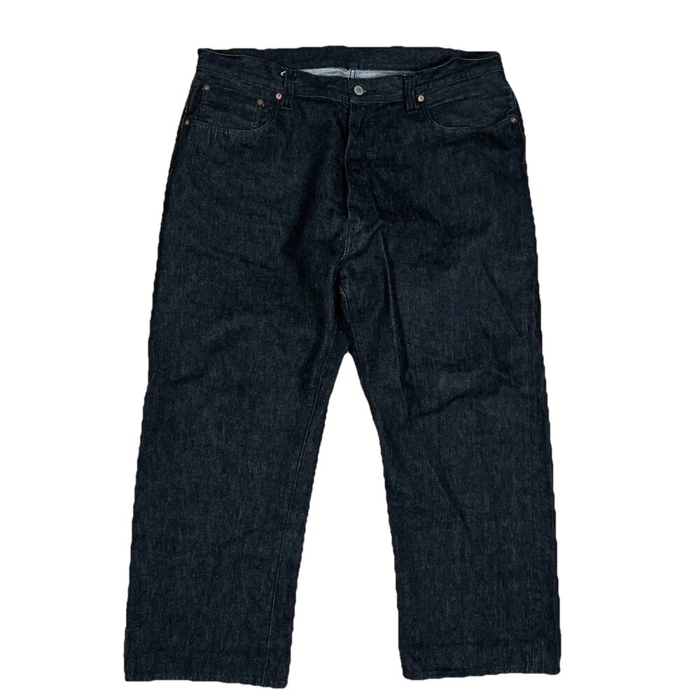 Sugar Cane 460 Selvedge Jeans 38x27 Denim Wide Leg 40x36 Tag Dark Grey Japan